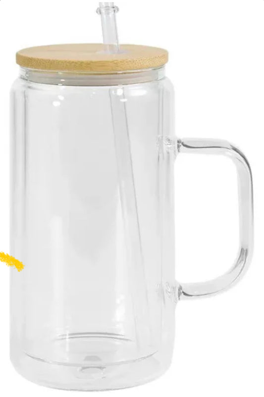 20oz Glass Snow Globe With Handle