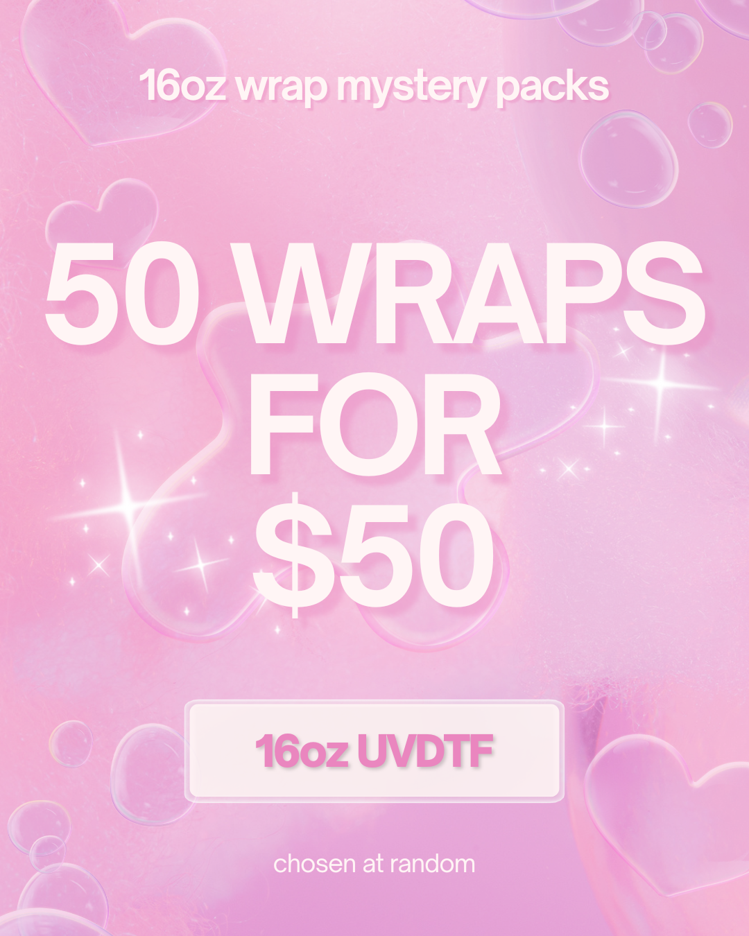 UVDTF Wrap mystery packs